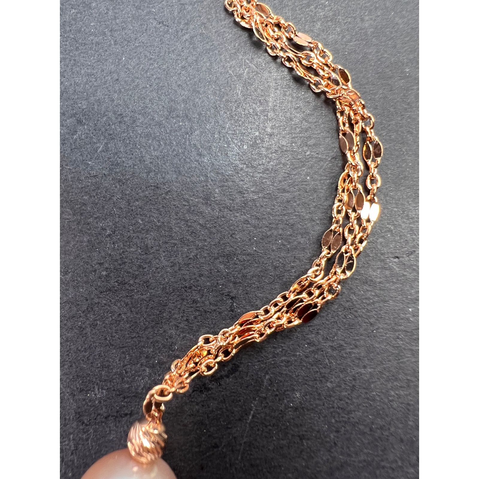 Other Cultured Freshwater Pearl Rose Gold Over Sterling Necklace Size ONE SIZE - 10 Thumbnail