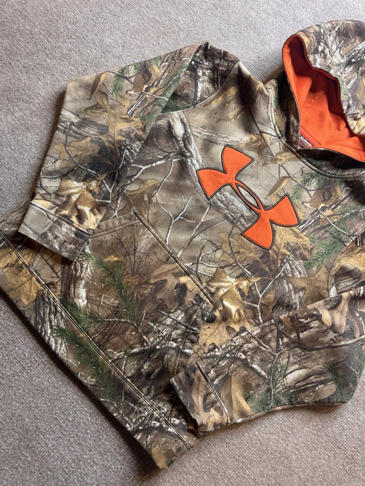 Under Armour Under Armour Hoodie YLG Camo Realtree Orange Logo 770 Size ONE SIZE - 1 Thumbnail