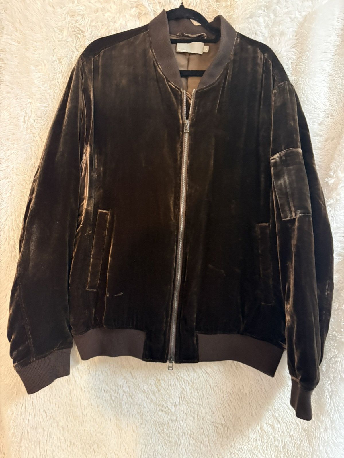 Vince Vince Velvet Bomber Jacket Size US XL / EU 56 / 4 - 1 Thumbnail
