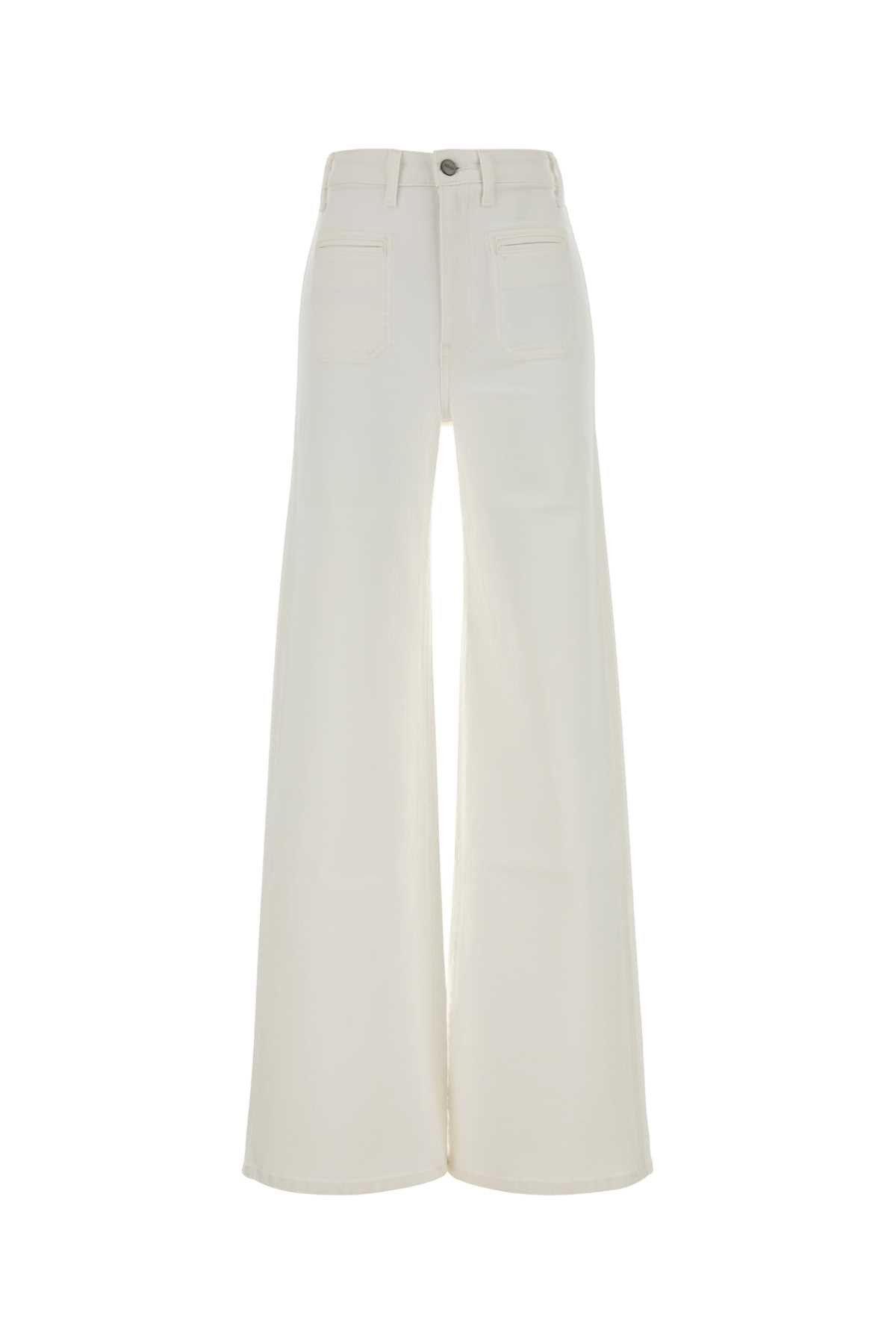 KHAITE White Denim Delmonico Jeans Size 25" / US 0 / IT 36 - 1 Thumbnail