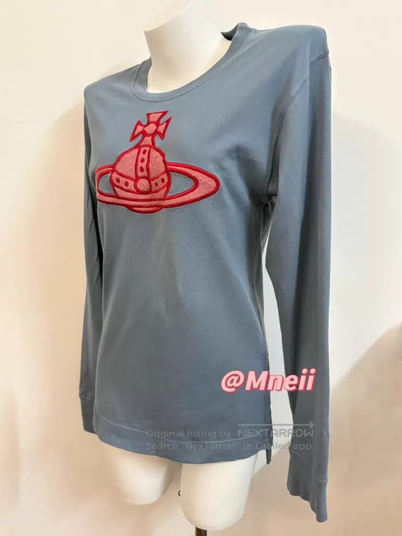 Vivienne Westwood Vivienne Westwood Red Label Orb Big Saturn Logo Dusty Blue Size M / US 6-8 / IT 42-44 - 6 Thumbnail