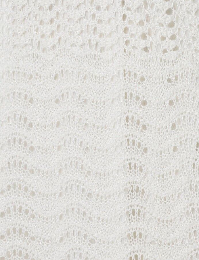 Zimmermann oc11z0525 Crocheted Mid Length Dress in White Size M / US 6-8 / IT 42-44 - 7 Thumbnail