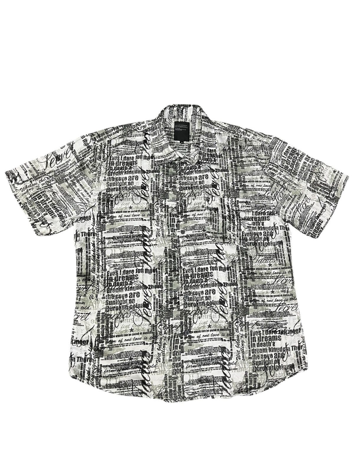 Splendid 🔥Vintage Splandid Satisfaction Punk Poem Full Print Shirt Size US L / EU 52-54 / 3 - 7 Thumbnail