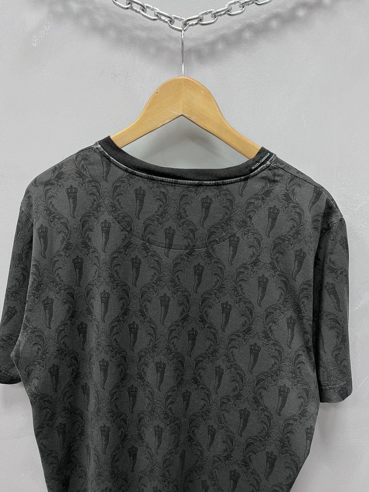 Dolce & Gabbana Dolce & Gabbana Over print t-shirt DG Size US M / EU 48-50 / 2 - 10 Thumbnail