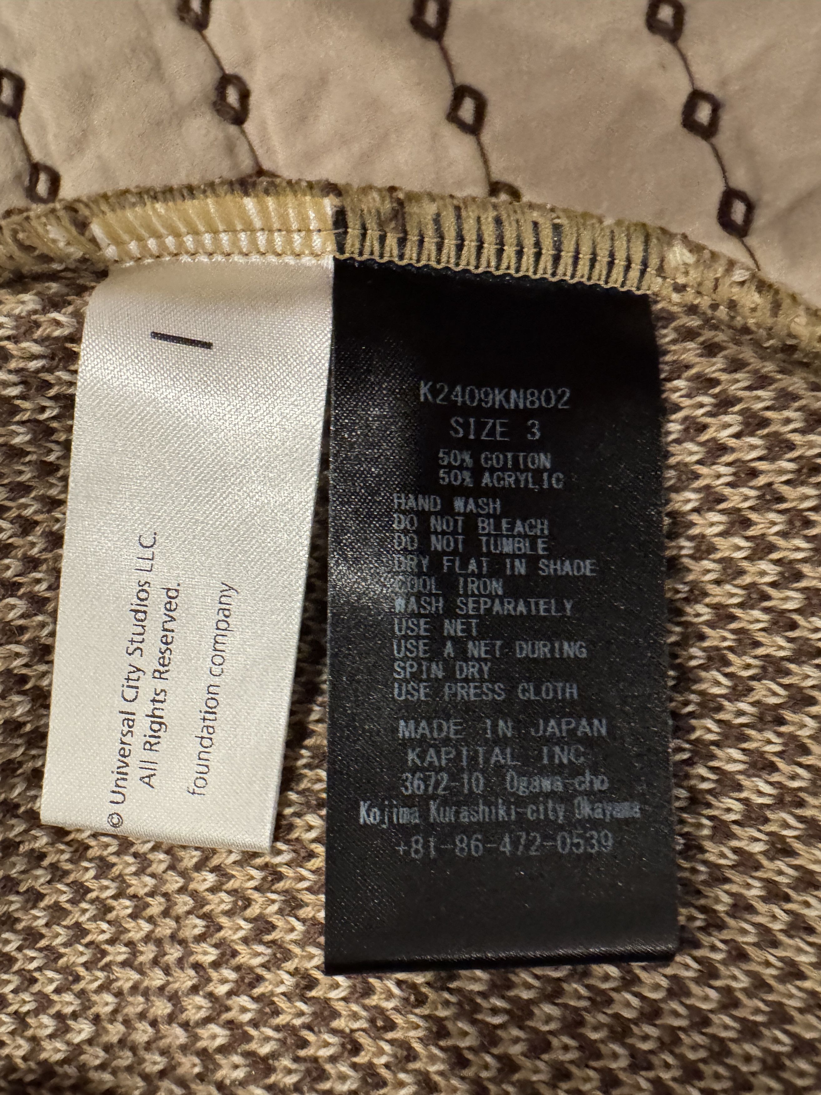 Kapital KAPITAL MONSTERS 8G JACQUARD KNIT SHORT SLEEVE SWEATER SZ 3 Size US L / EU 52-54 / 3 - 6 Thumbnail