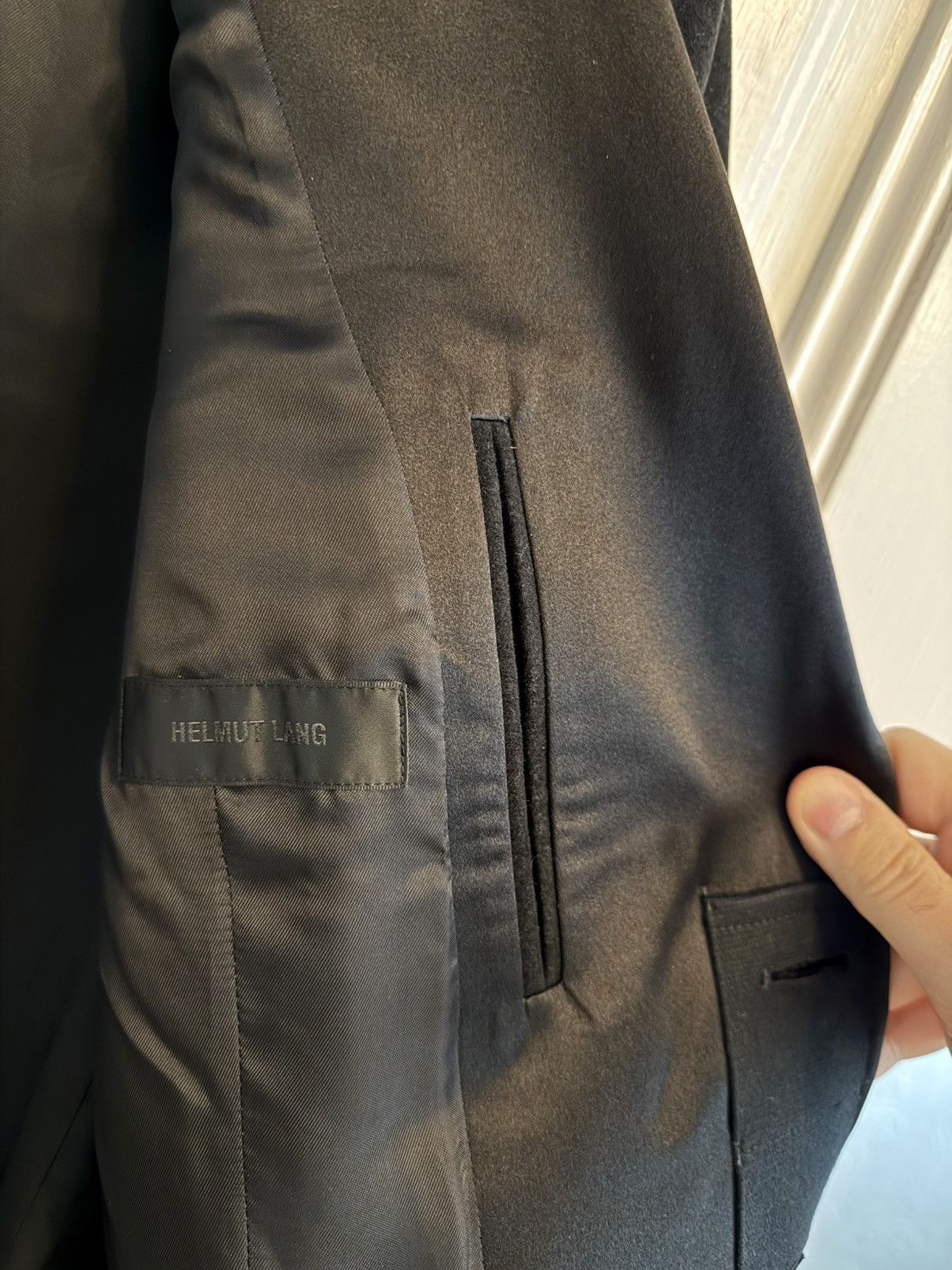 Helmut Lang NWOT Helmut Lang AW19 Black Moleskin Tuxedo Coat - 38 Size US M / EU 48-50 / 2 - 7 Thumbnail