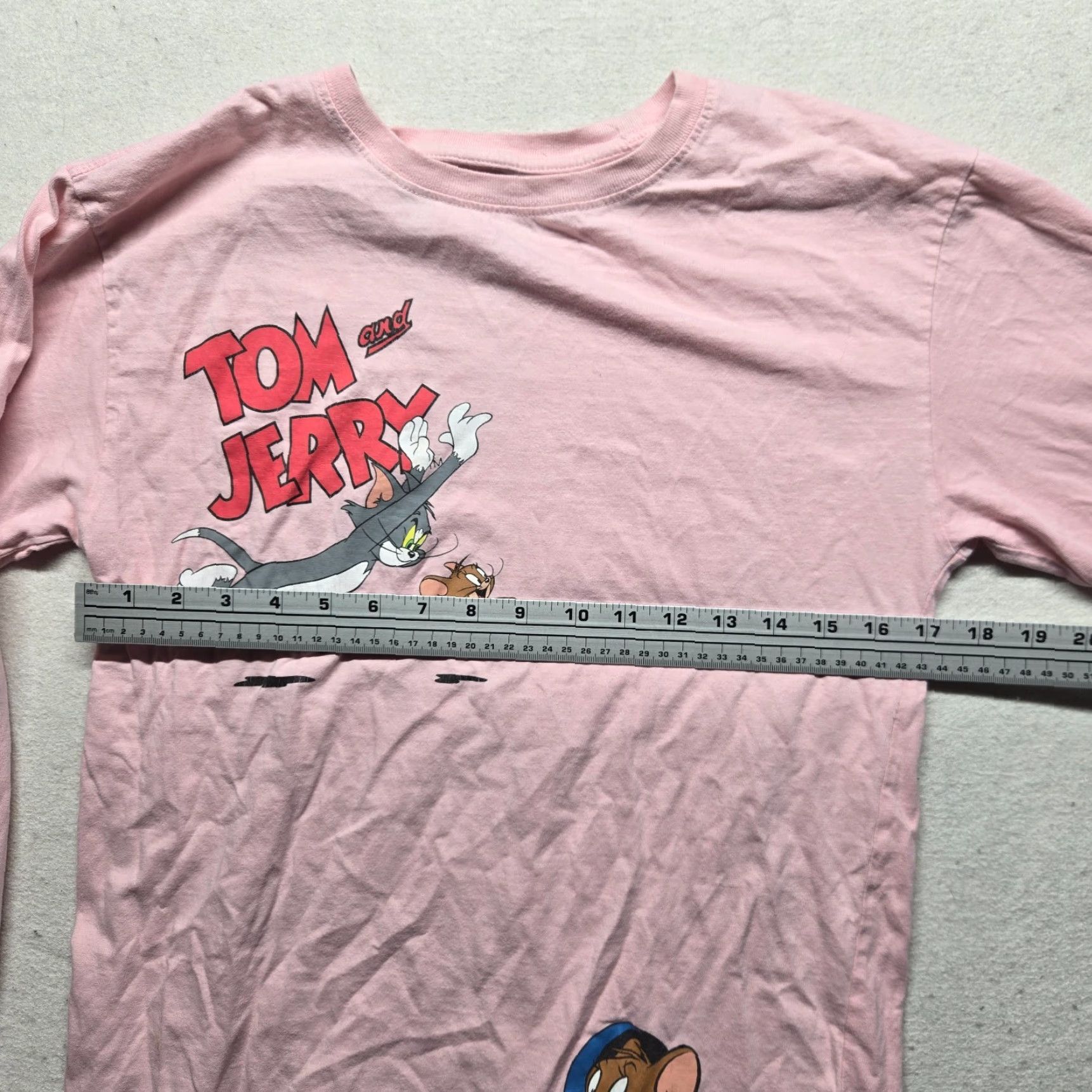 Pinko VINTAGE Tom & Jerry Cartoon Graphic Pink Long Sleeve T-Shirt Adult Women's Small Size S / US 4 / IT 40 - 3 Thumbnail