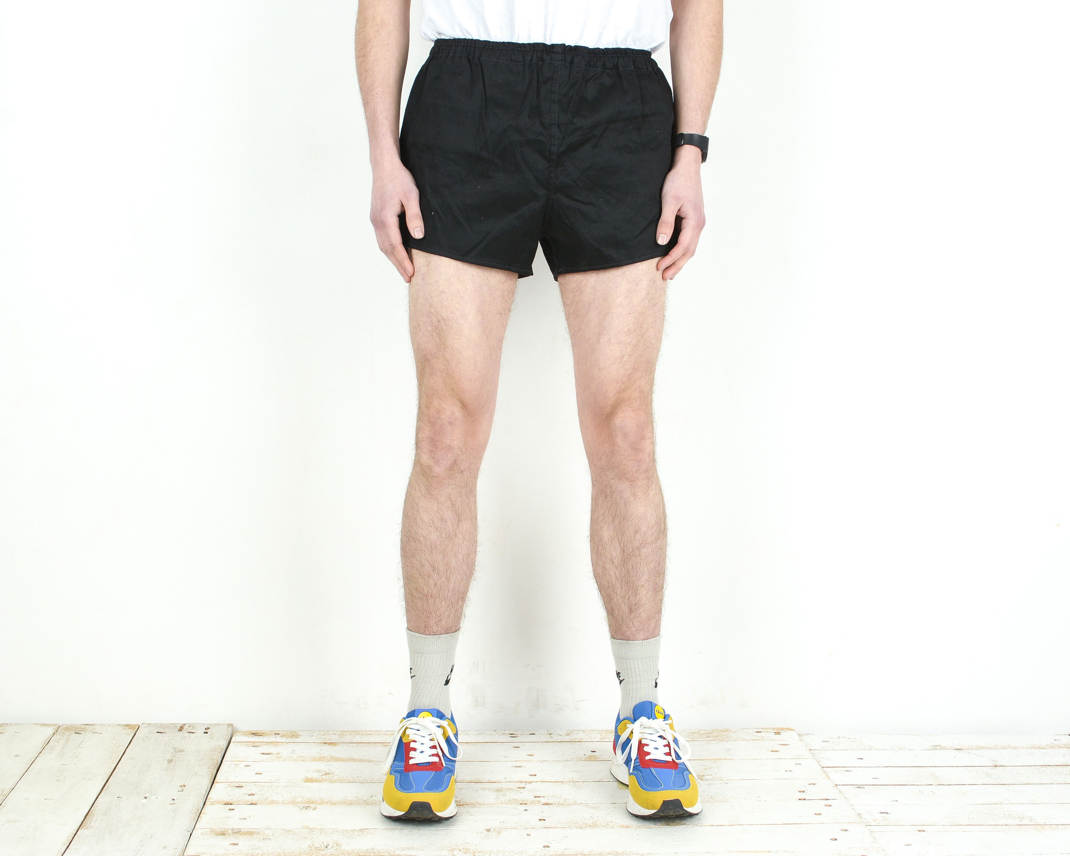 Vintage Konfektion Grossrohrsdorf Sprint Shorts W28-W36 Stretchy S M Size US 30 / EU 46 - 1 Thumbnail