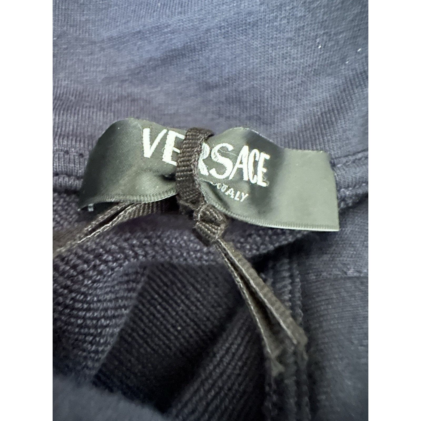 Versace Versace Embroidered Blue Sweatshirt with Hoodie XL 1012564 Size US XL / EU 56 / 4 - 7 Thumbnail