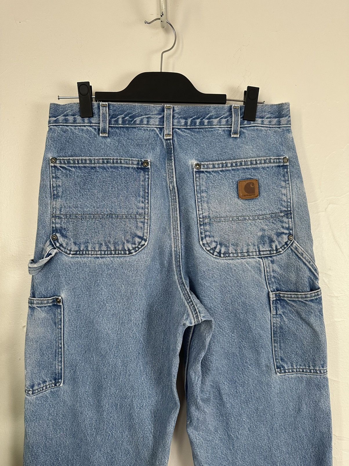 Carhartt (31x33) SICK REWORKED FADED Carhartt Double Knee Pants Size US 31 - 9 Thumbnail