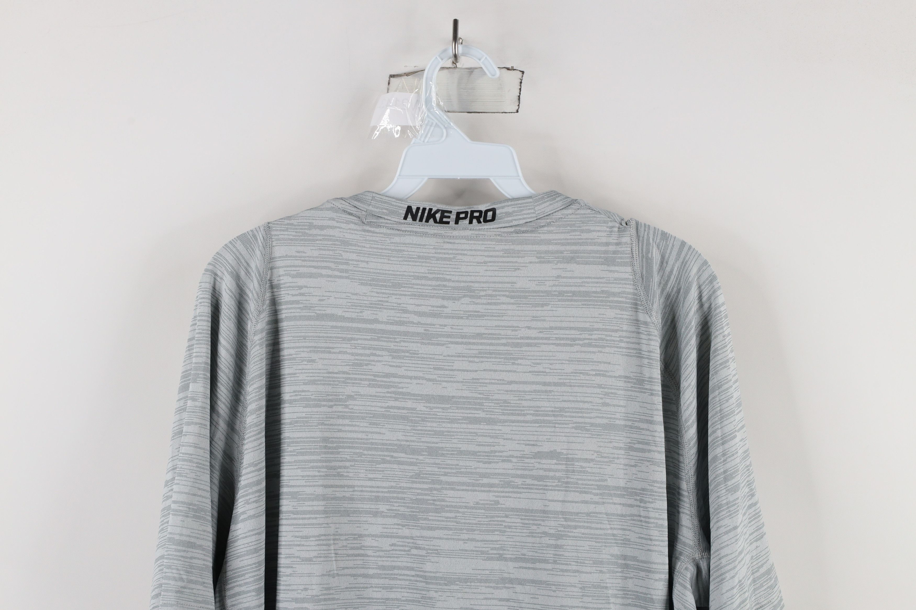 Nike × Vintage Nike Pro Center Swoosh Short Sleeve Training T-Shirt Gray Size US XL / EU 56 / 4 - 13 Thumbnail
