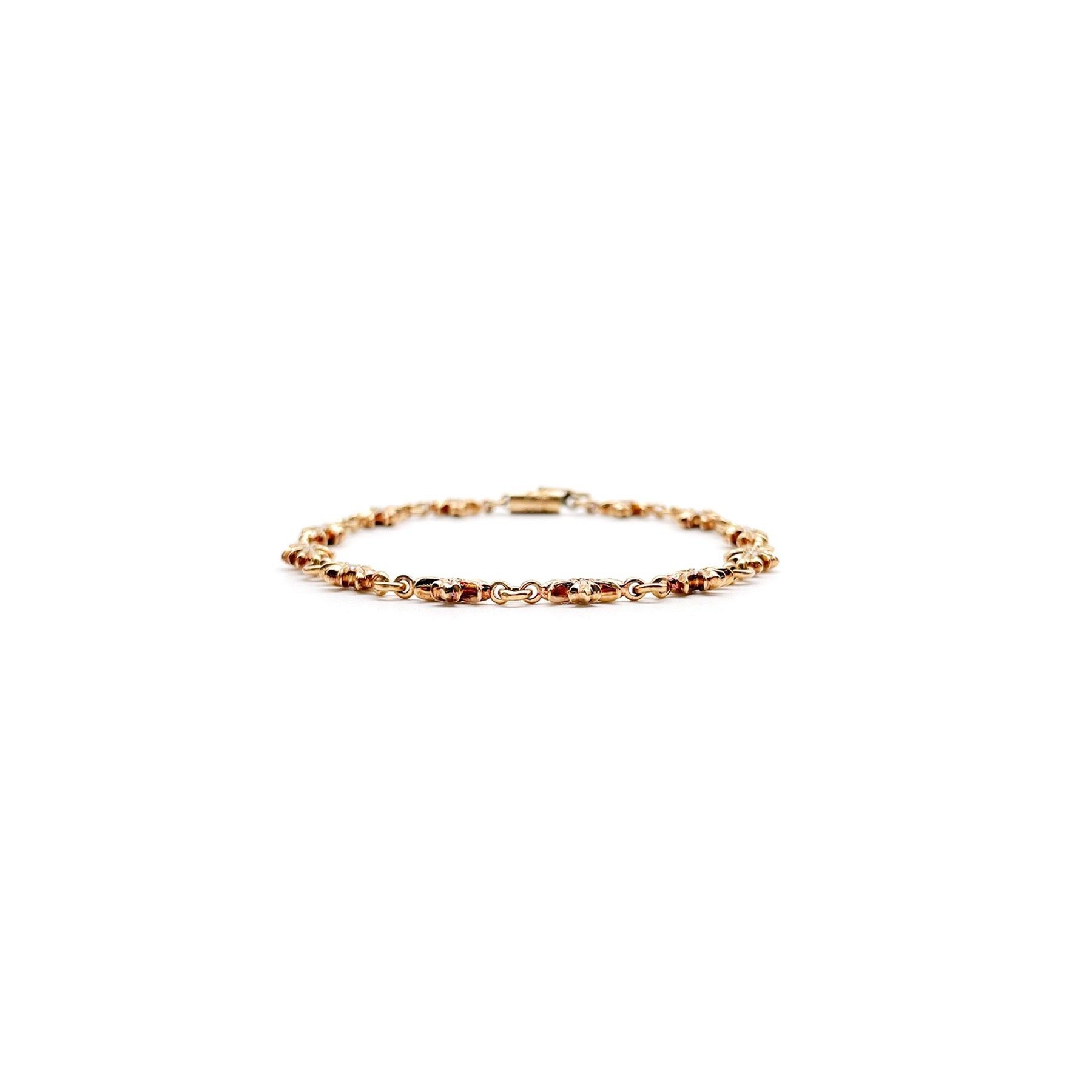 Chrome Hearts Chrome Hearts 22K Gold Diamonds Tiny E Cross Bracelet Size ONE SIZE - 2 Thumbnail