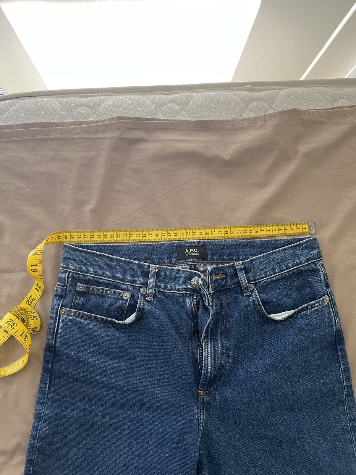 A.P.C. APC Jean Martin Washed Indigo Size 30 Size US 30 / EU 46 - 3 Thumbnail