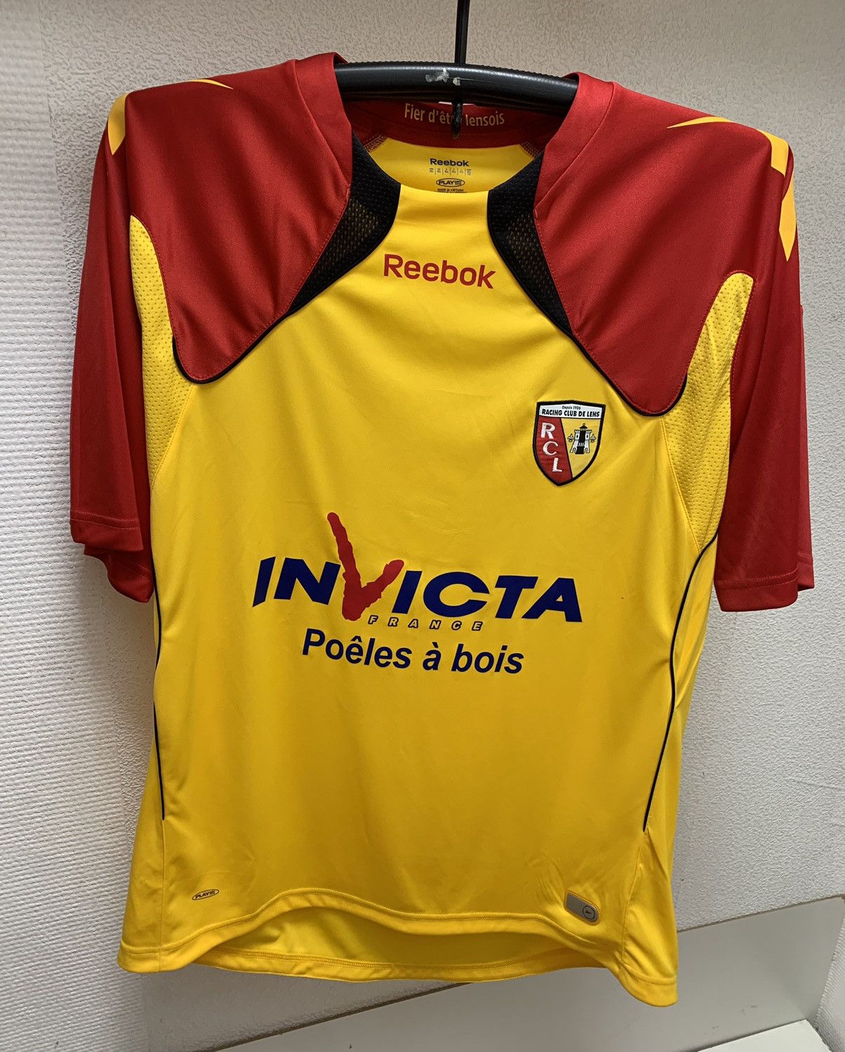 Reebok Lens racing club Rcl Reebok soccer jersey Xl France invicta Size US XL / EU 56 / 4 - 1 Thumbnail