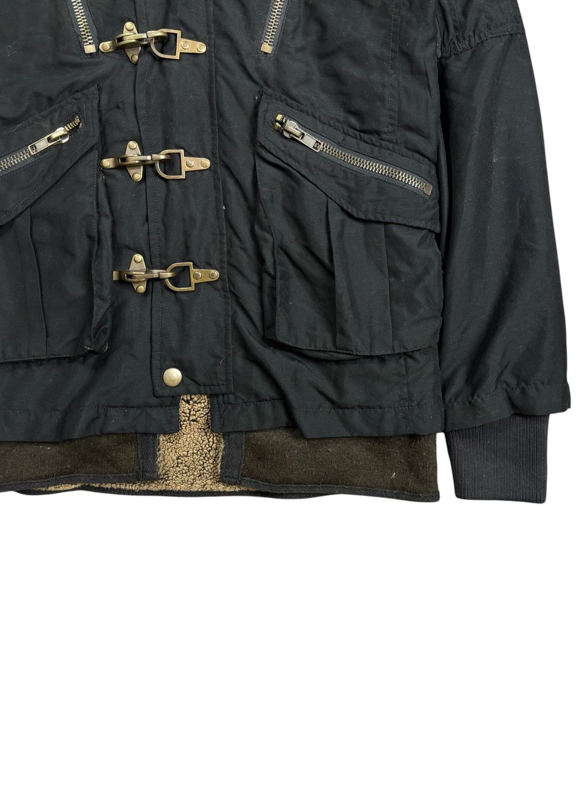BUFFALO BOBS 2000s Buffalo Bobs - Fireman Clasp Fur Hoodie Jacket Size US M / EU 48-50 / 2 - 9 Thumbnail