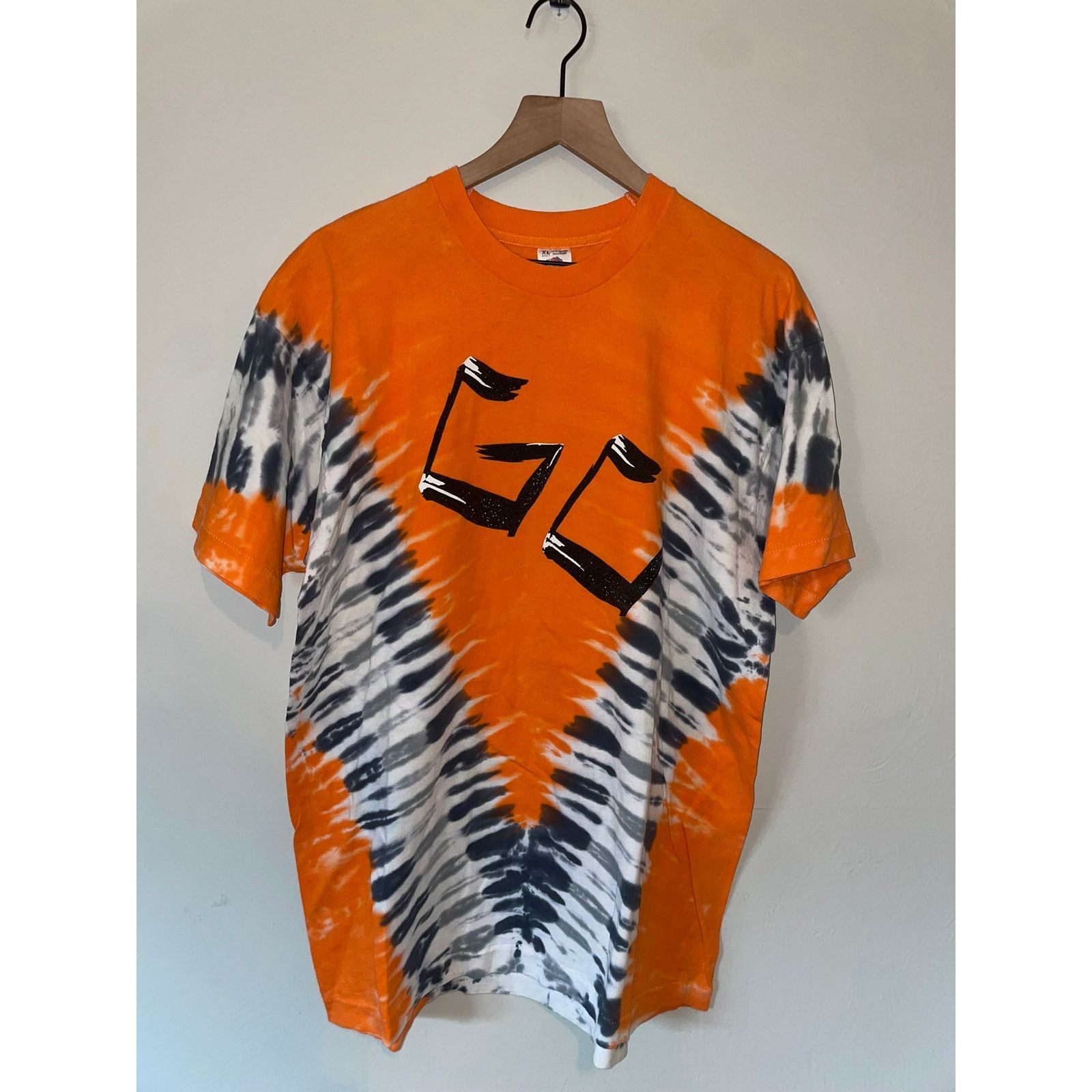 Fruit Of The Loom Vintage Fruit Of The Loom Tie Dye Shirt Orange Tee GC XL 90s Size US XL / EU 56 / 4 - 1 Thumbnail