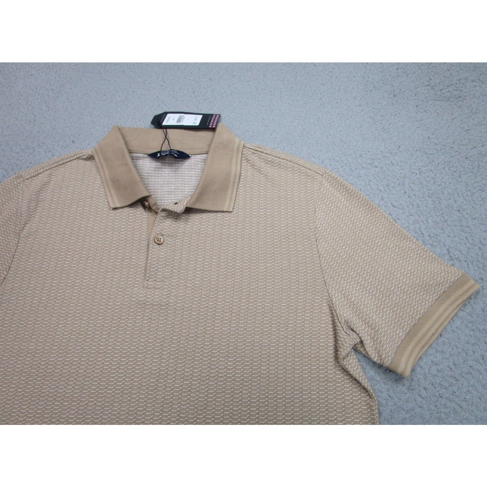 Ben Sherman Ben Sherman Polo Shirt Mens Small Sand Beige Textured Knit Casual BS34SK531 BS34SK531过 Size US S / EU 44-46 / 1 - 2 Thumbnail