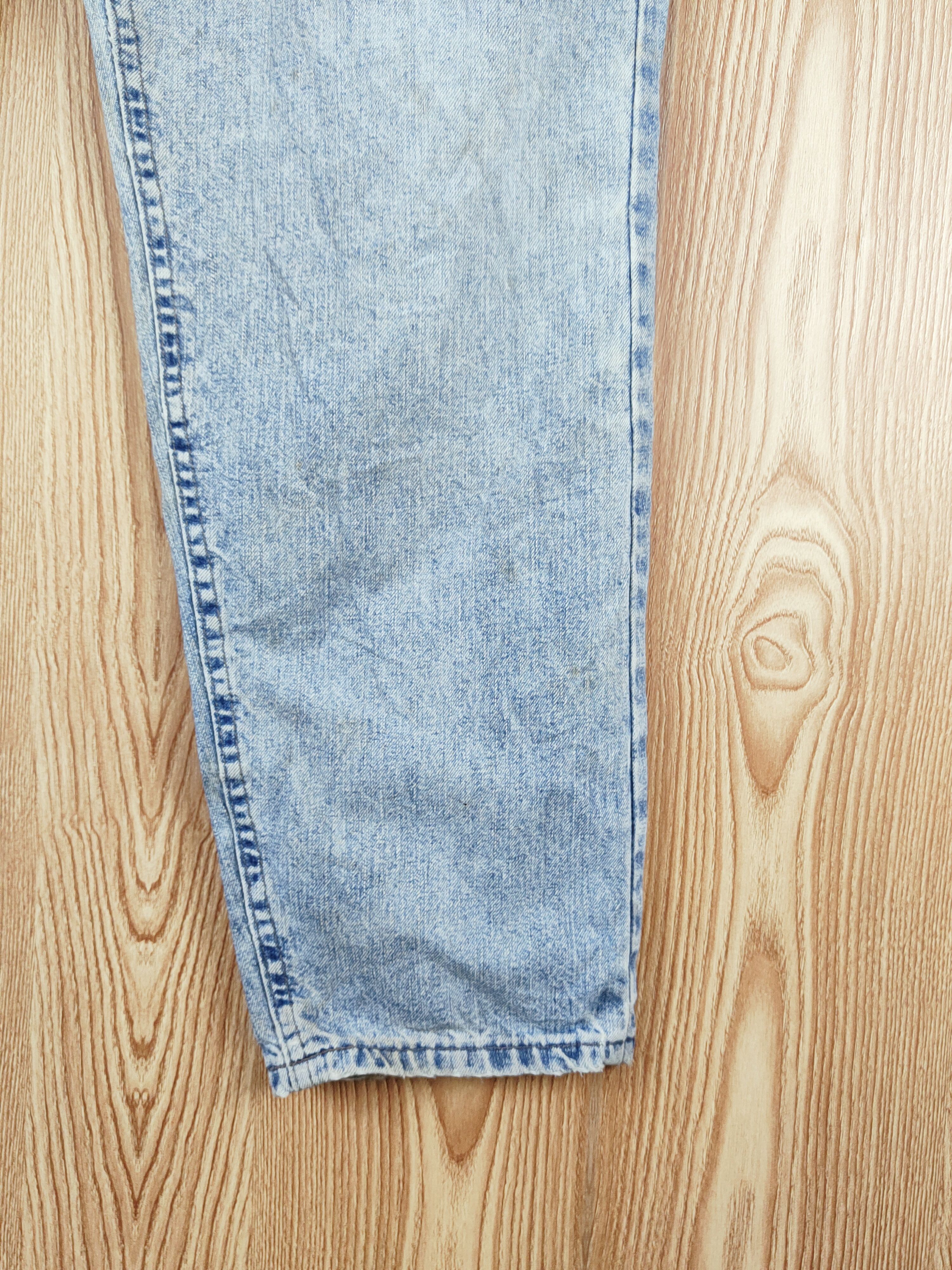 Lee × Vintage Vintage Lee Blue Distressed Faded Jeans Size 35" - 6 Thumbnail