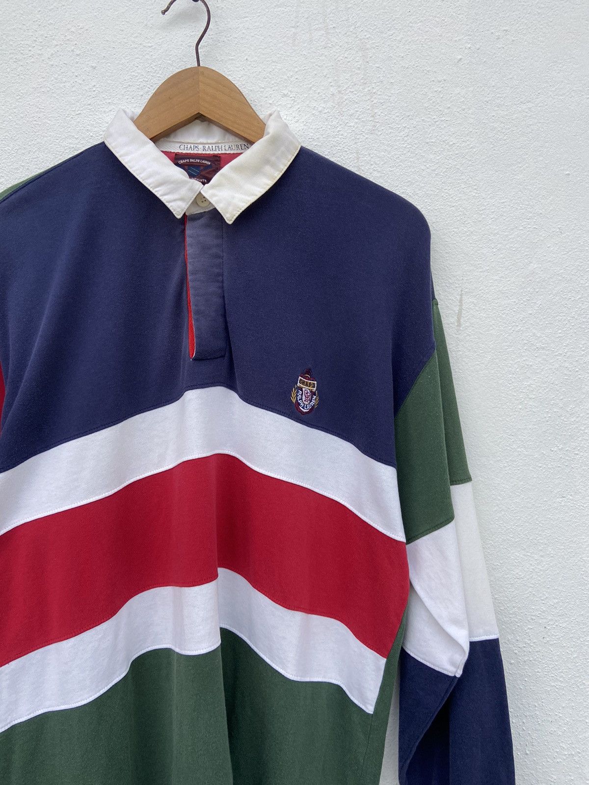 Chaps Ralph Lauren 🔥 Vintage 90s vintage Chaps Ralph Lauren polo rugby Size US L / EU 52-54 / 3 - 2 Thumbnail