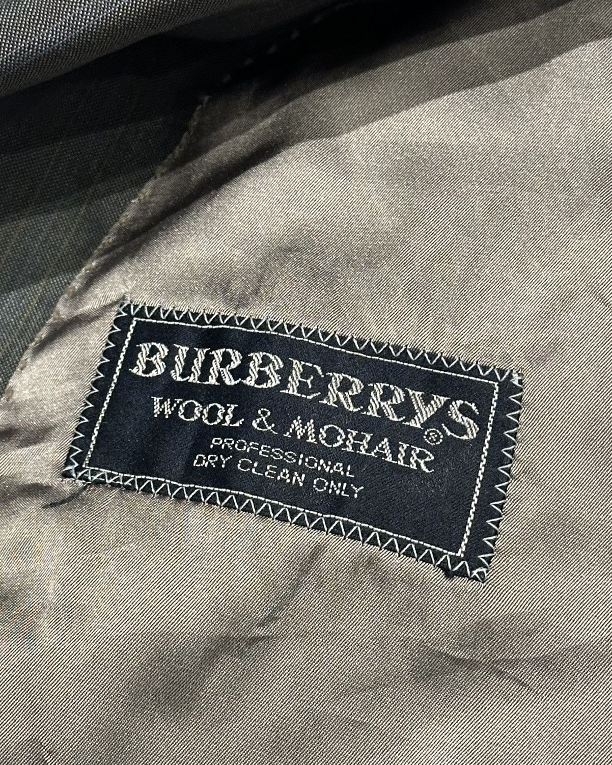 Burberry Vintage Burberrys Wool Mohair Blazer Tailored Jacket Size 40R - 3 Thumbnail