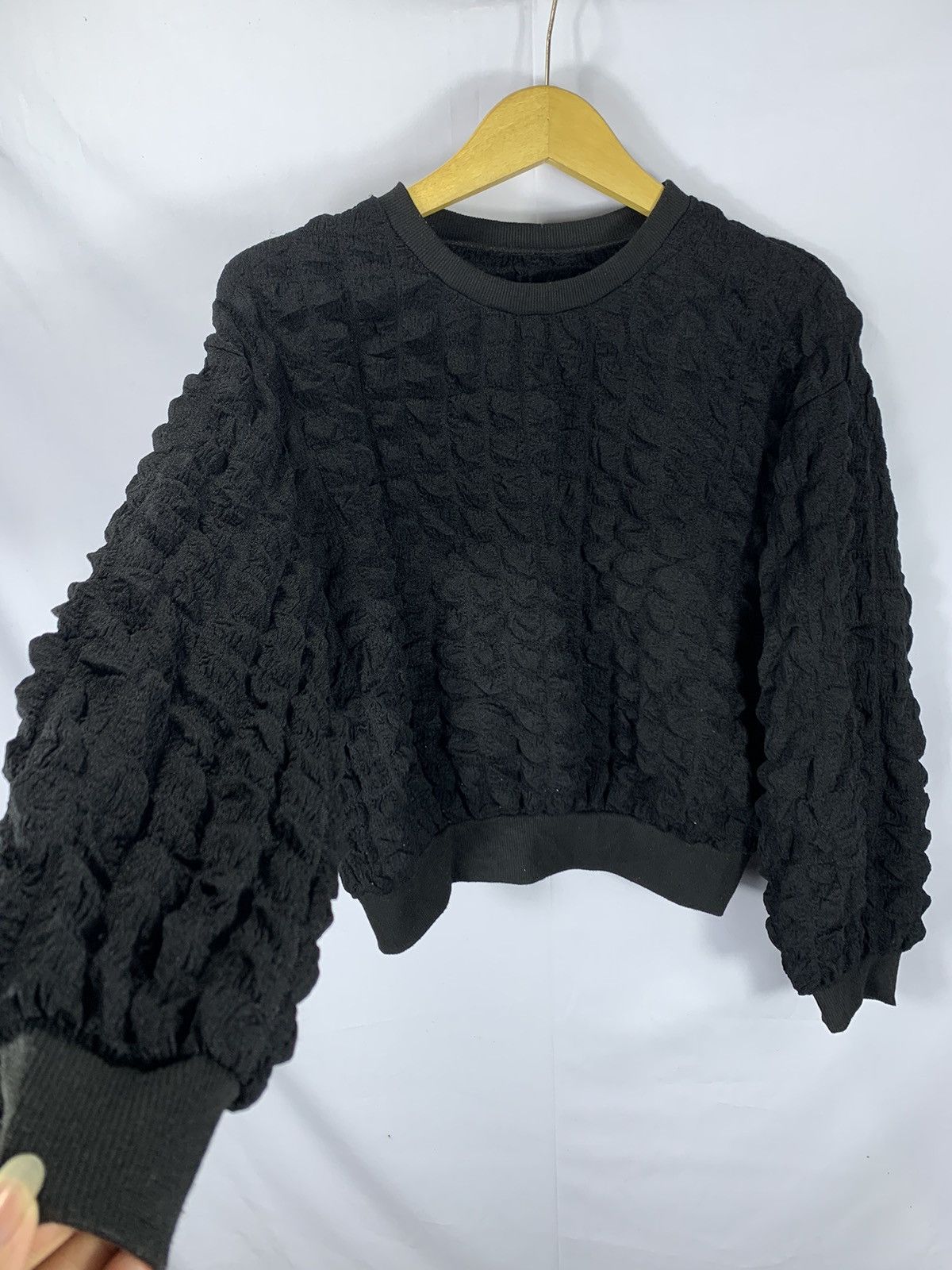 Issey Miyake Rave Wear Spider Shibori Style Cropet Shirt Top Size US M / EU 48-50 / 2 - 2 Thumbnail
