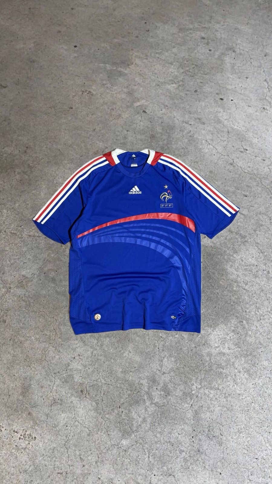 Adidas Vintage 2008 Adidas France home soccer away jersey 00s vibe Size US L / EU 52-54 / 3 - 1 Thumbnail