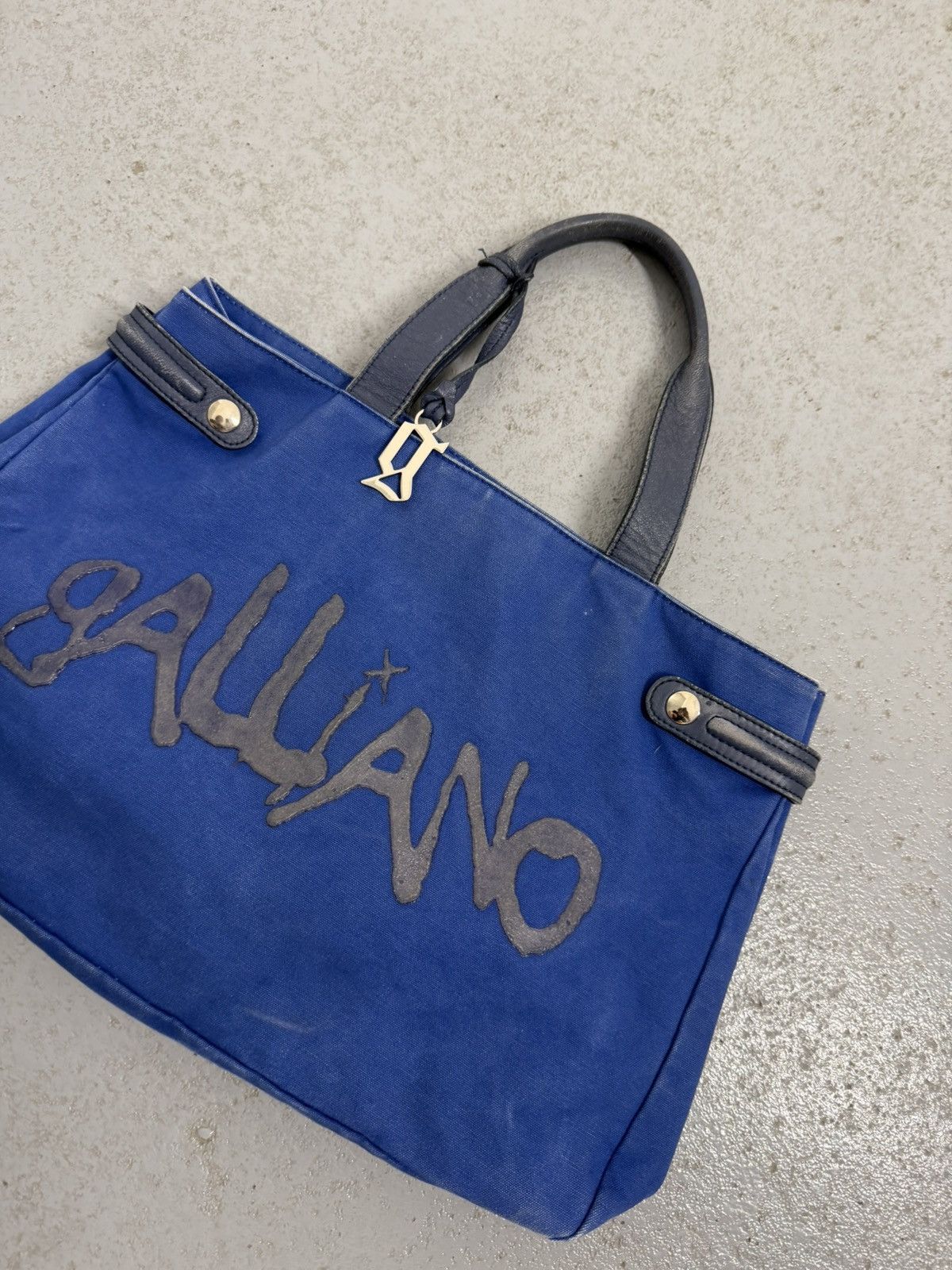 John Galliano Vintage 00s John Galliano Logo Cotton Bag Size ONE SIZE - 3 Thumbnail
