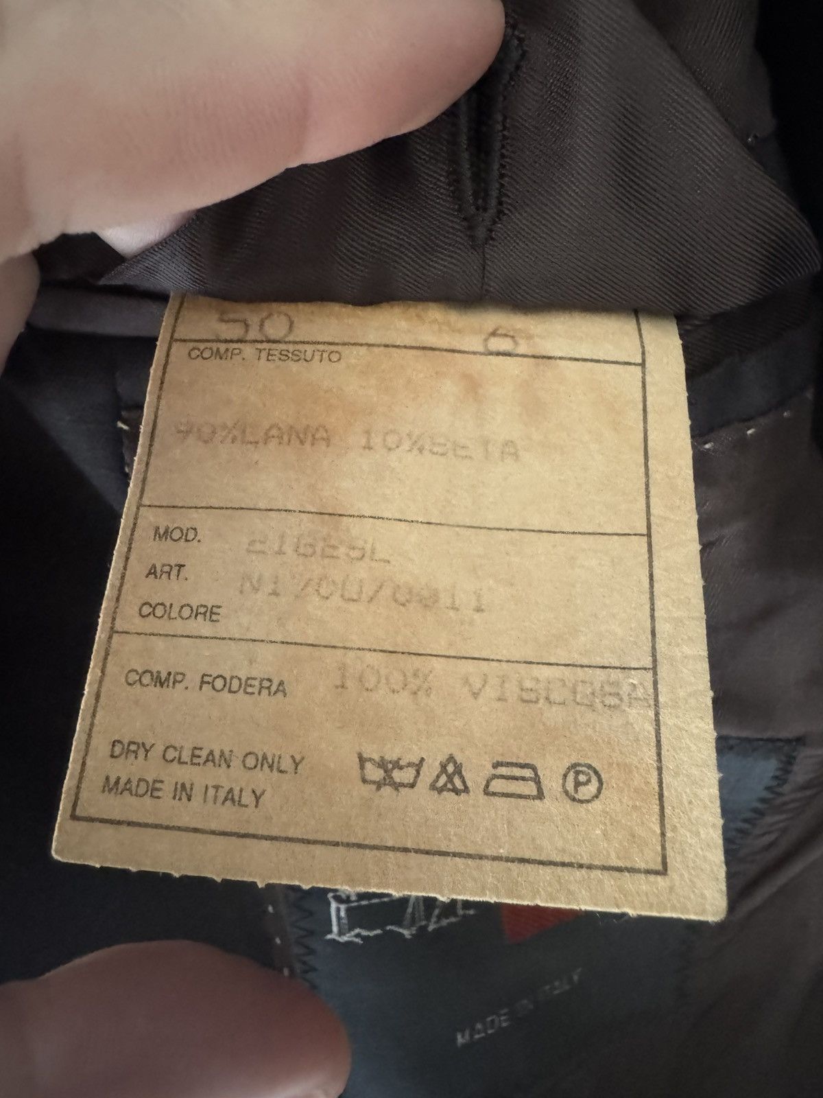 Ermenegildo Zegna Vintage Brown Suit Size 48R - 6 Thumbnail