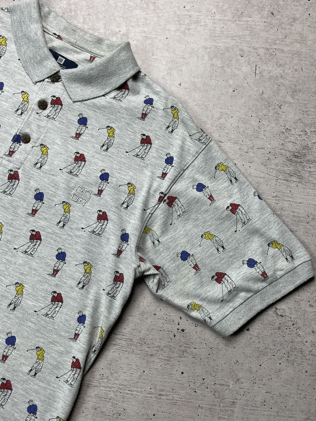 Givenchy × Vintage Vintage Givenchy Polo Shirt Monogram Golf Size US M / EU 48-50 / 2 - 3 Thumbnail