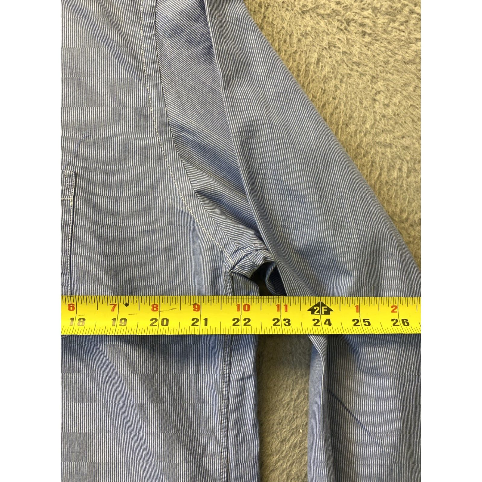 J.Crew J.CREW Classic Fit Blue Button-Up Shirt Large Long Sleeve Cotton Mens Size US L / EU 52-54 / 3 - 5 Thumbnail