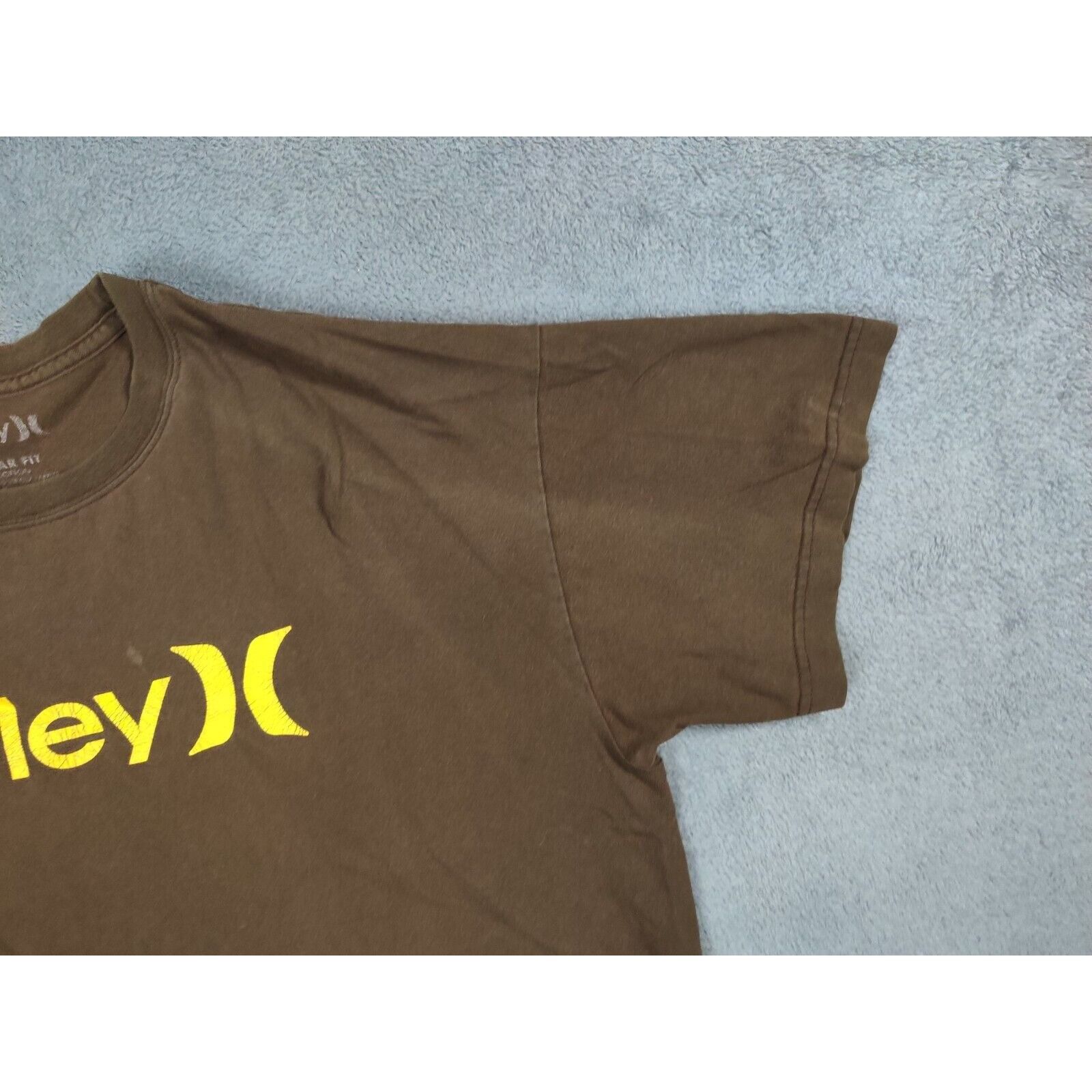 Hurley Hurley Shirt Adult Mens XL Brown Yellow Spell Out Logo Surf Size US XL / EU 56 / 4 - 12 Thumbnail