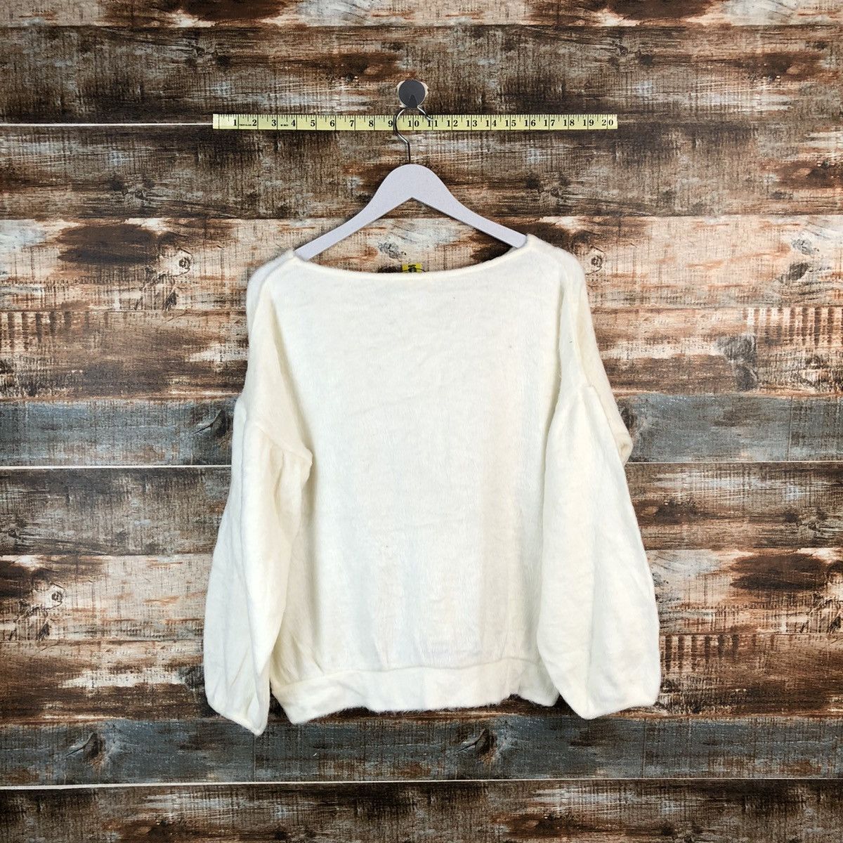 Homespun Knitwear × Japanese Brand Ain Les Sains White Knitwear #A2228 Size M / US 6-8 / IT 42-44 - 12 Thumbnail
