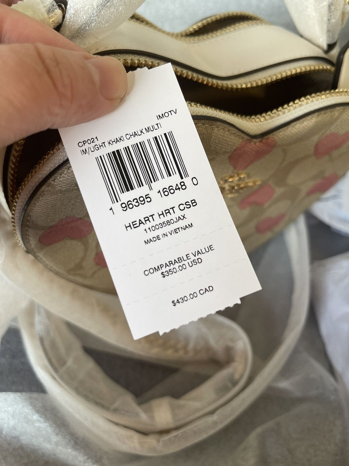 Coach coach Heart Crossbody In Signature Size ONE SIZE - 10 Thumbnail