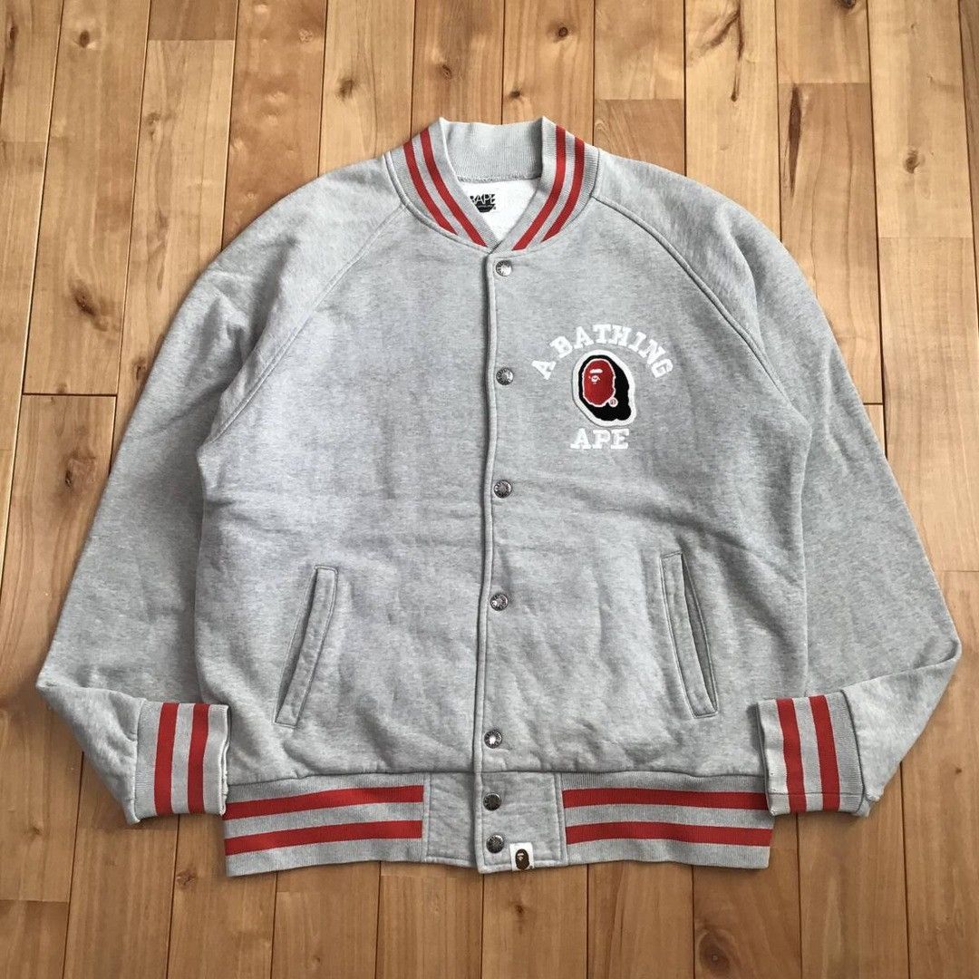 Bape × Nigo BAPE LOGO sweat varsity jacket a bathing ape NIGO Size US M / EU 48-50 / 2 - 2 Thumbnail