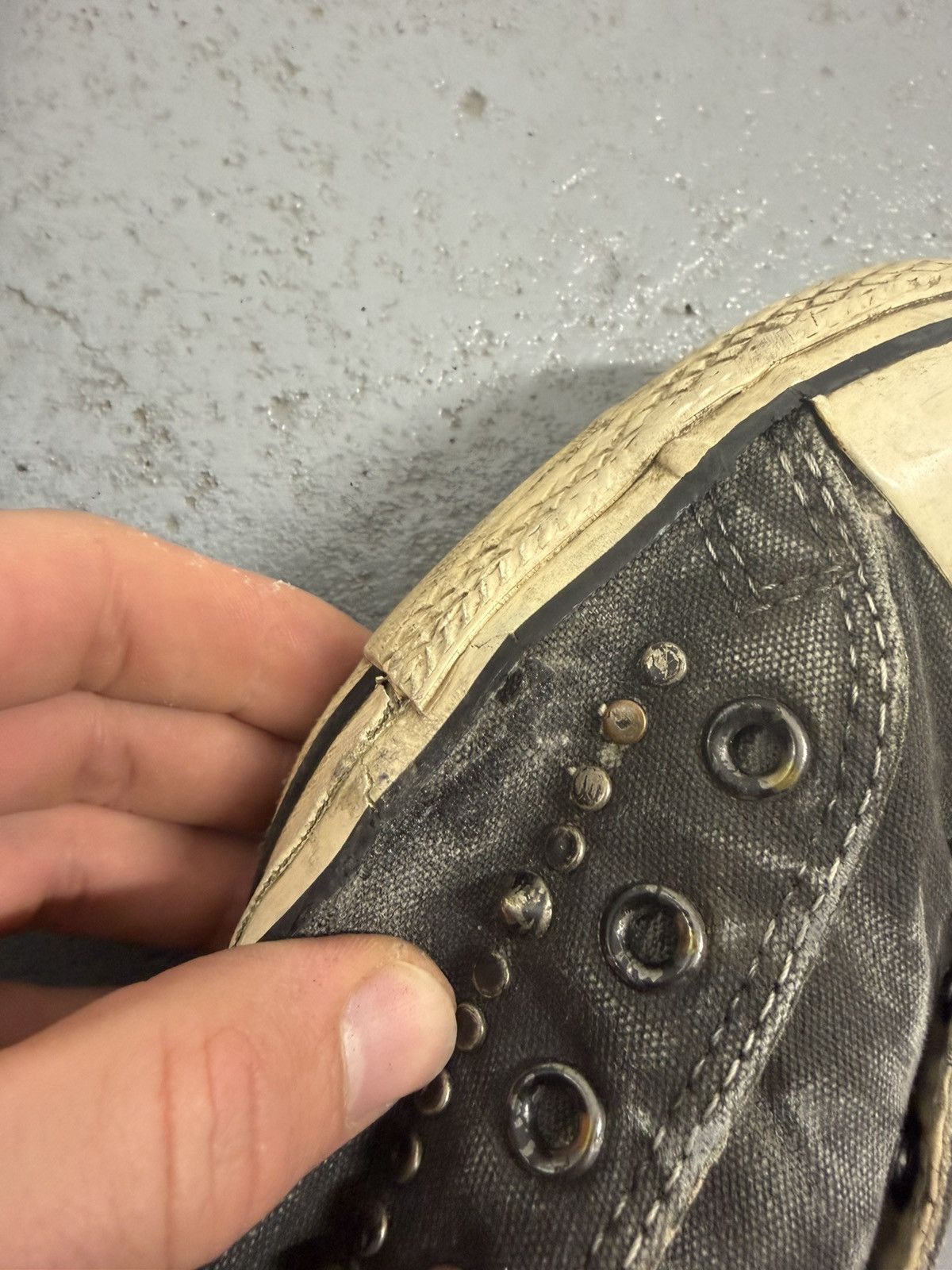 Converse × John Varvatos John Varvatos x Convers Metal Rivets Sneakers Size US 13 / EU 46 - 8 Thumbnail