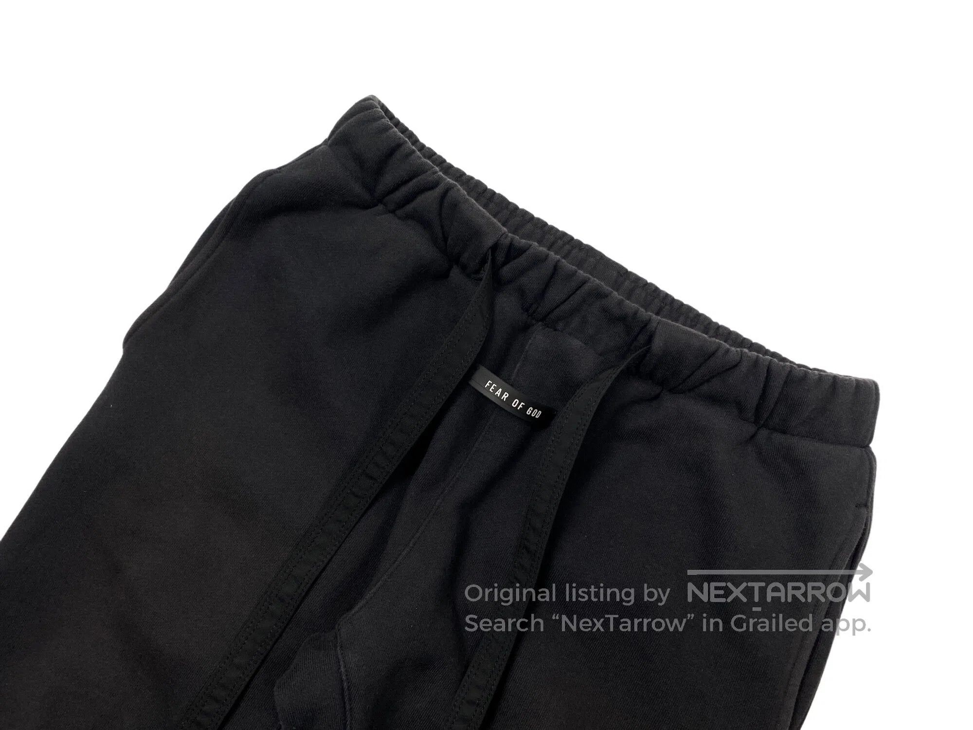 Fear of God FEAR OF GOD size S Main Line Ribbon Black Sweatpants Size US 27 - 3 Thumbnail