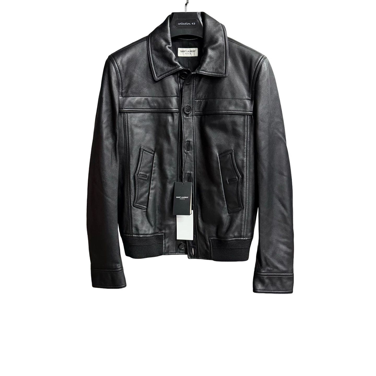 Saint Laurent Paris Saint Laurent Leather Blouson Jacket 46 Size US S / EU 44-46 / 1 - 1 Thumbnail