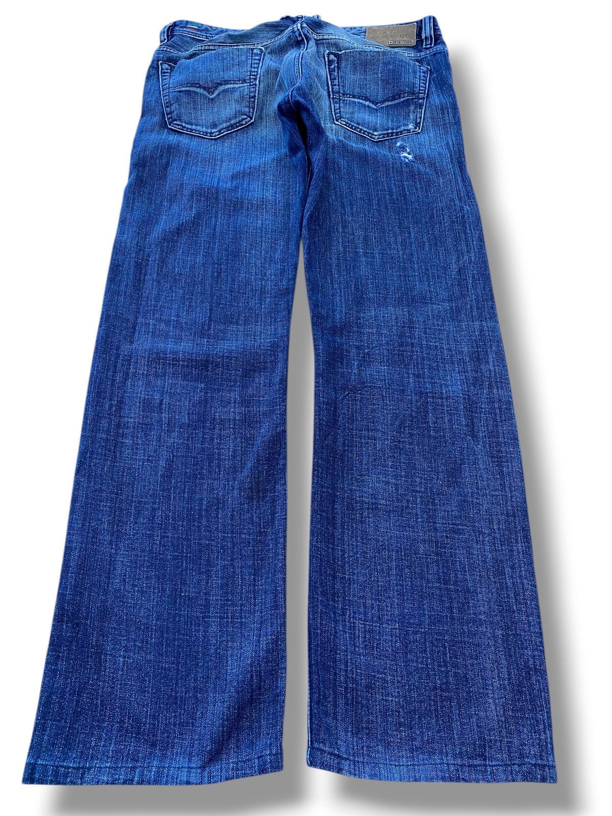 Diesel Diesel Blue Wash Ripped Style Boot Cut Jeans Size US 33 - 3 Thumbnail
