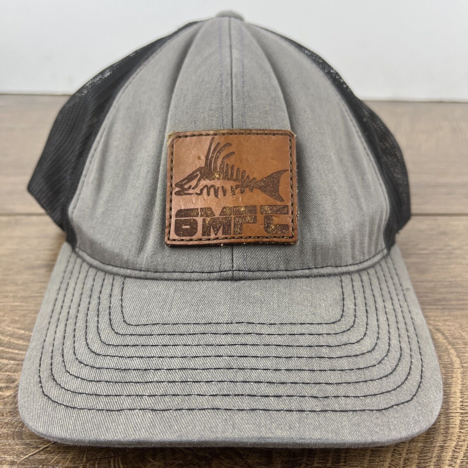 Other GMFC Hat Fishing Gray Hat Adjustable Adult Size Hat Cap Size ONE SIZE - 2 Thumbnail