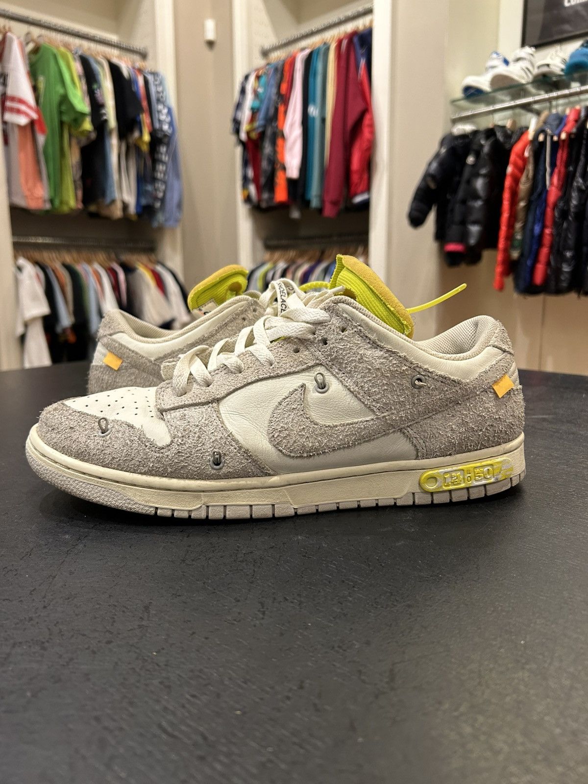 Nike × Off-White Nike Dunk Low ‘Off-White Lot 14’ Size US 11.5 / EU 44-45 - 1 Thumbnail