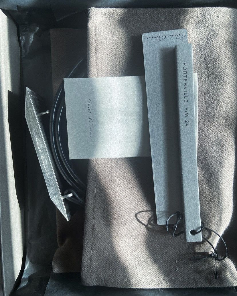 Rick Owens Rick Owens FW24 Porterville Beveled Belt (Black) Size ONE SIZE - 5 Thumbnail