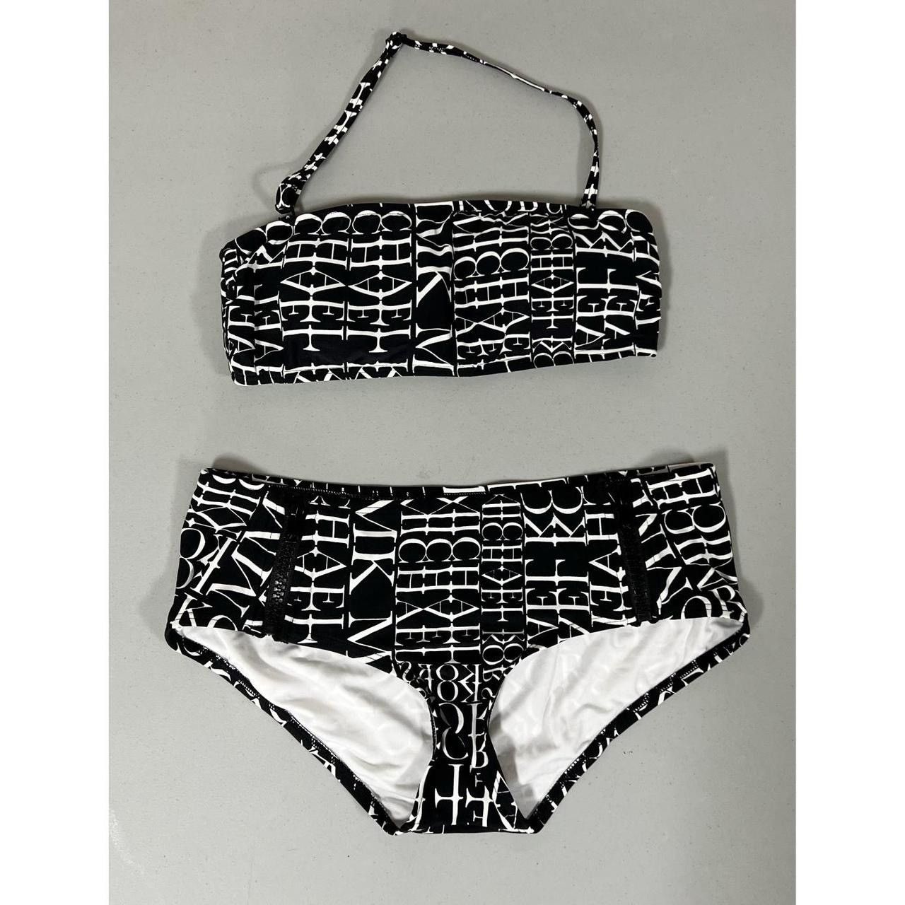 Michael Kors Logo Graphic Bikini Bathing Suit Set Size XS 🖤