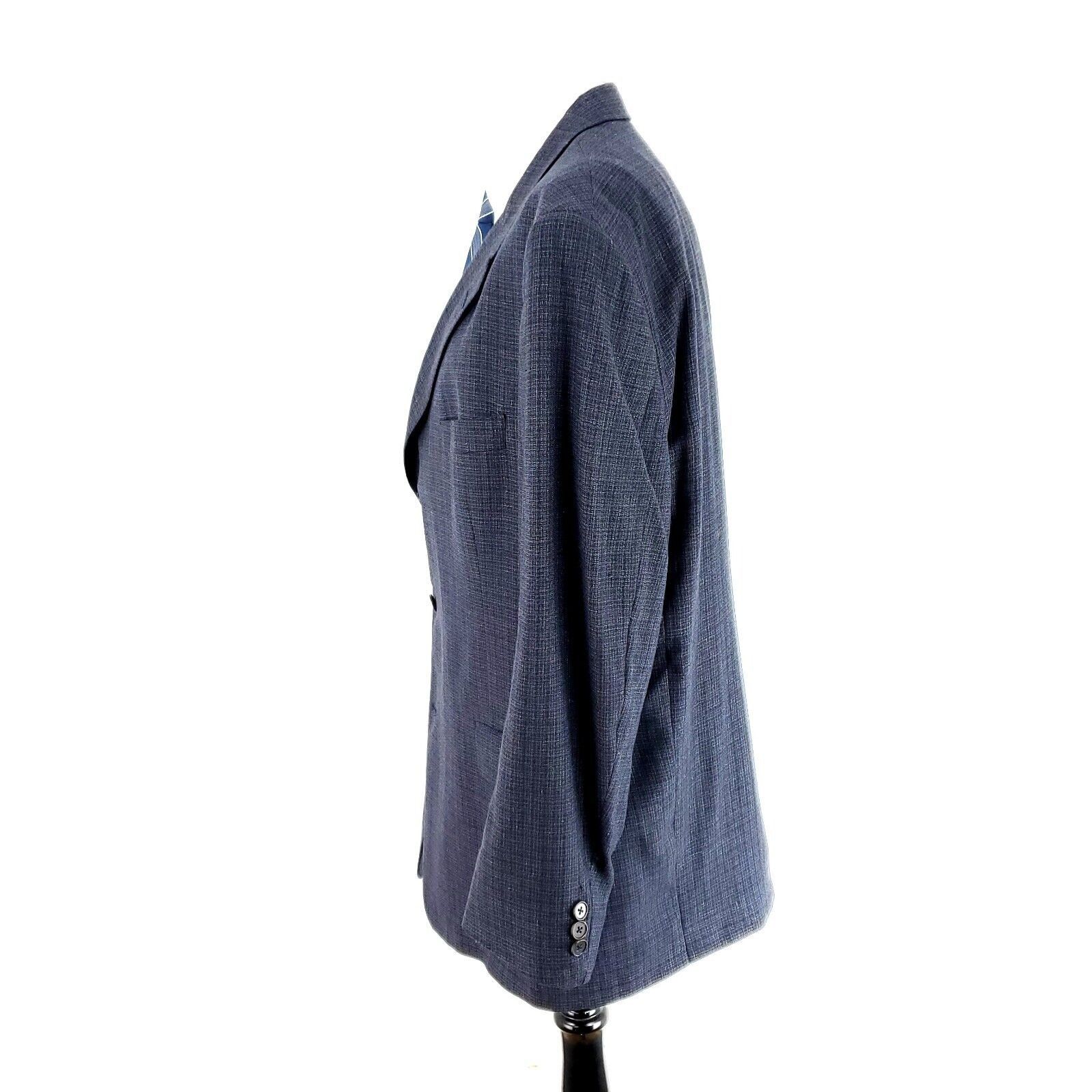Hart Schaffner Marx Hart Schaffner Marx Nordstrom Comfort Wool 3 Button Sport Co Size 46L - 4 Thumbnail