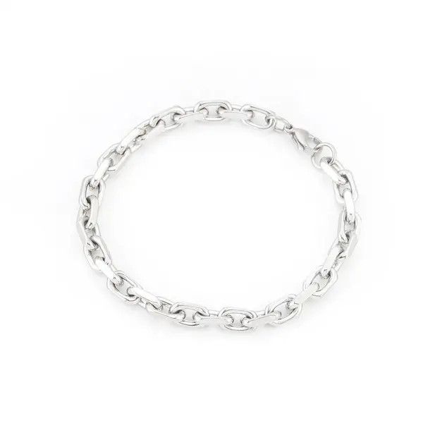 Jewelry Silver Chain Link Bracelet, Men's Stainless Steel Jewelry Size ONE SIZE - 4 Thumbnail