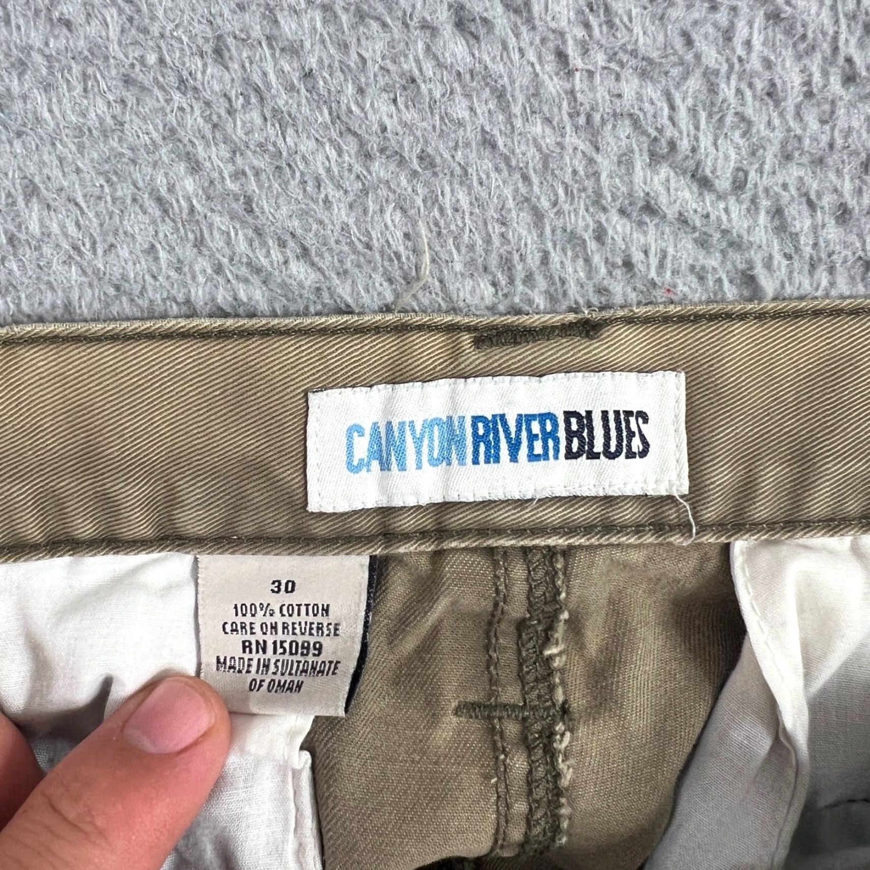 Vintage VINTAGE Canyon River Blues Shorts Mens Cargo 30 Tan Light Wash Denim Belted Pockets 11in Inseam Summer 30 Mens Size US 30 / EU 46 - 5 Thumbnail