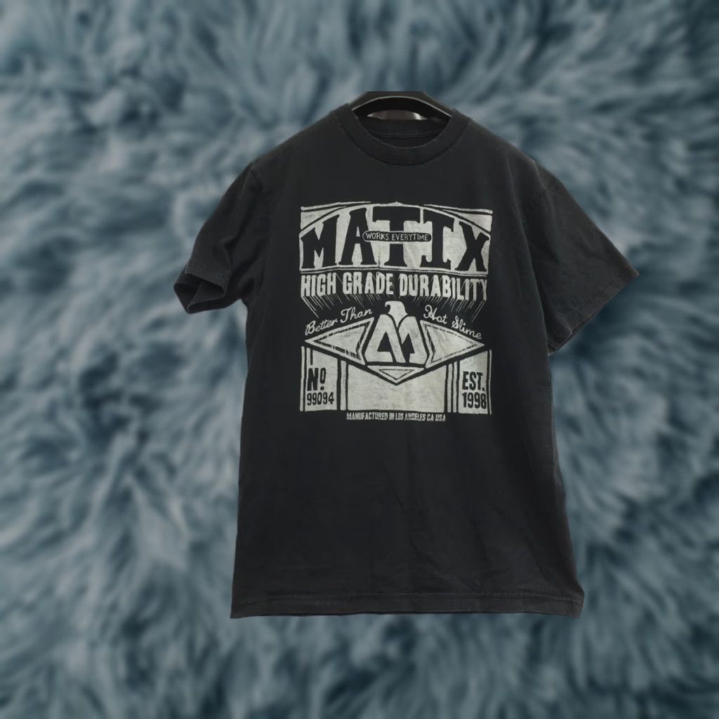Vintage Matix Graphic Print T-Shirt Black Skateboarding Adult Medium Mens Short Sleeve Crew Neck Cotton Knit Regular Size M Size US M / EU 48-50 / 2 - 1 Thumbnail