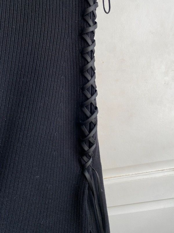 Christian Dior Monsieur × Dior × DressCamp Christian Dior Dress Mini Wool Hoodie Lace up Vintage Size M / US 6-8 / IT 42-44 - 3 Thumbnail