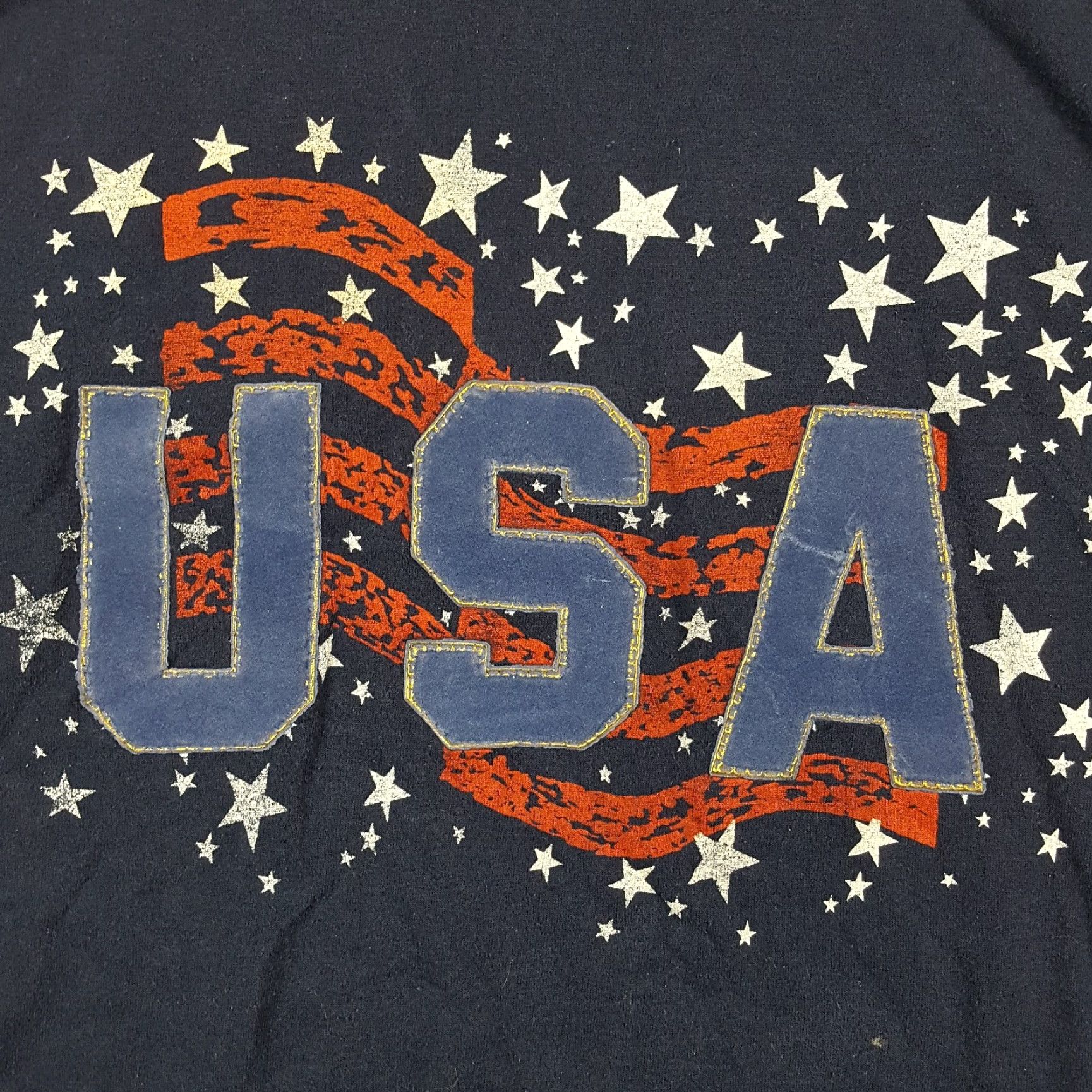 Vogue VINTAGE Vogue T-Shirt Men Large Summer Short Sleeve Cotton Logo USA Flag 90s Y2K Preppy Size US L / EU 52-54 / 3 - 3 Thumbnail