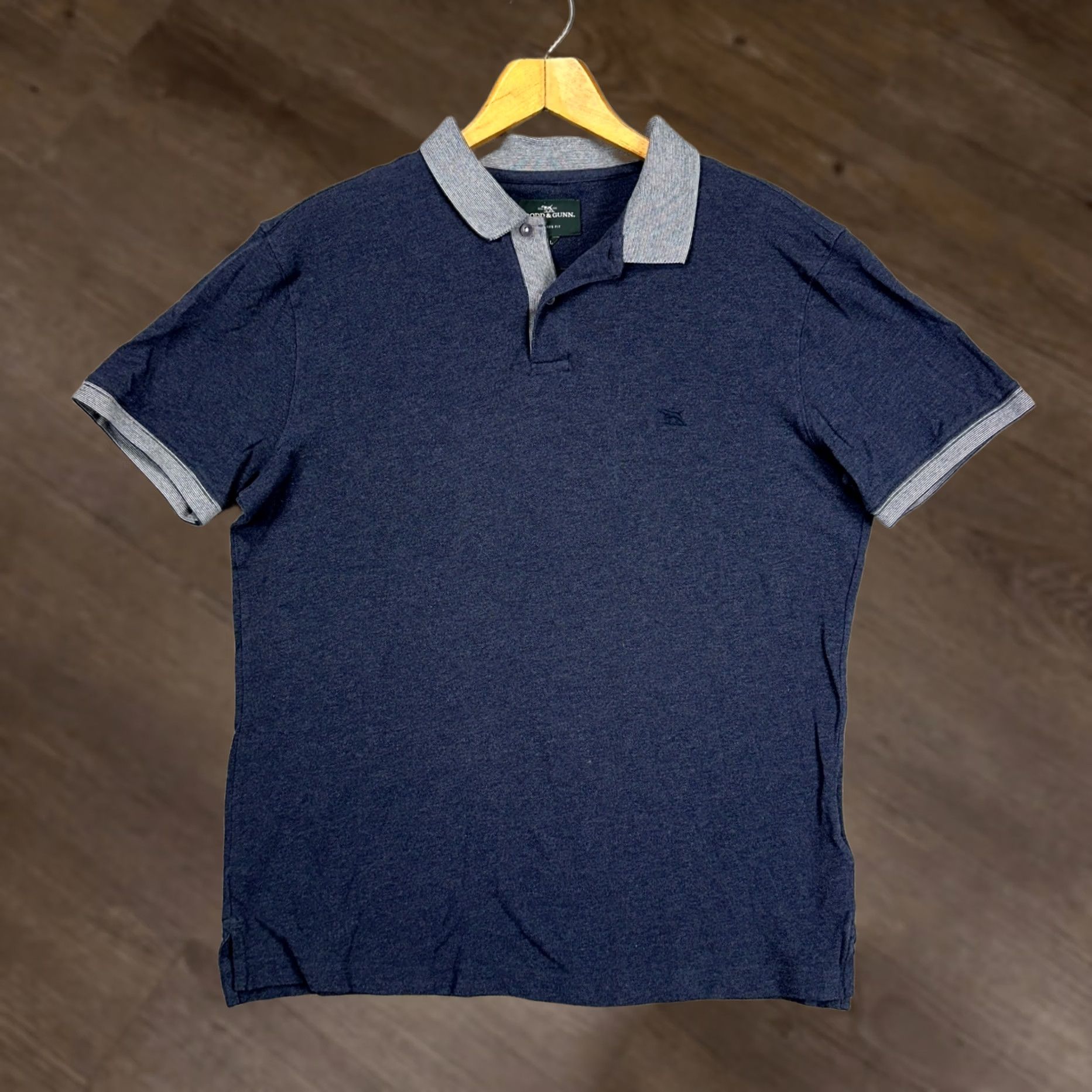 Rodd & Gunn Rodd & Gunn Sports Fit Mens XL Polo Short Sleeve Cotton Rugby Navy Grey Breathable Collar Shirt Size US 36 / EU 52 - 1 Thumbnail