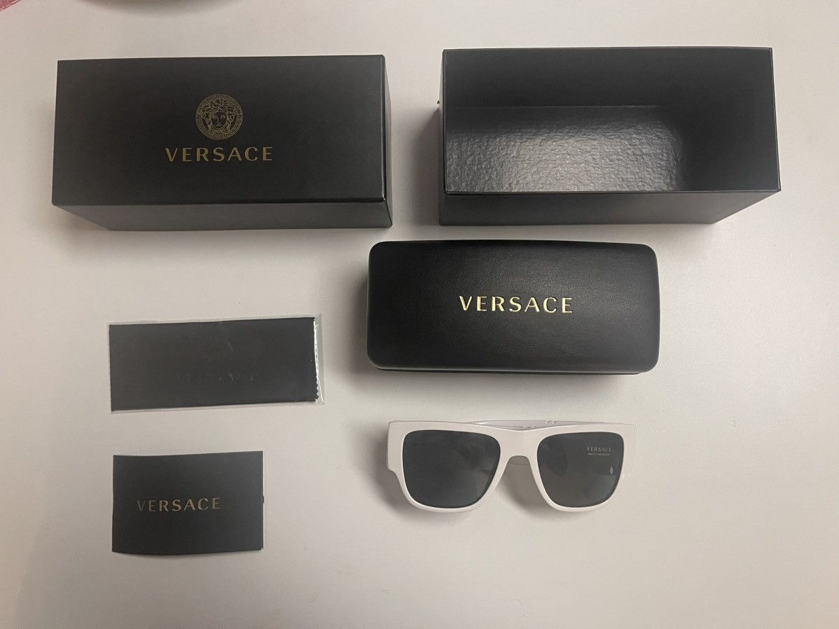 Versace Versace white gold unisex shades Full Set Size ONE SIZE - 9 Thumbnail